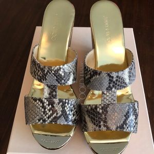 Jimmy Choo wedge sandals. Excellent condition!